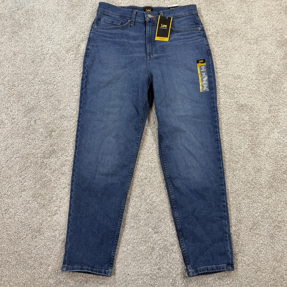 Lee Legendary Mom Jean High Rise Denim Pants‎ Size 10 Medium Comfort Stretch NWT